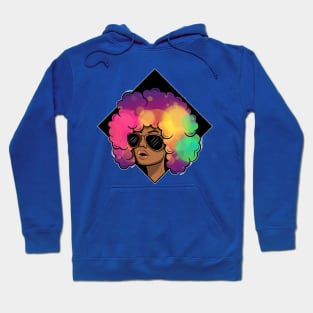 Pride Latina Afro Queen hispanic columbian gift present Hoodie